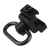 Heavy Duty Quick Release Detach Push Button Sling Swivel Adapter Set Picatinny Rail Mount Base 20mm Connecting Sling Ring