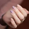 24 -stcs/set super mooie acryl nep nagels kleur zwart rood gradiënt korte paragraaf 7style volledige cover Franse valse kunsttips prud22