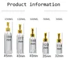 알루미늄 로션 펌프 병 골드 캡 금속 주석 에멀젼 용기 빈 화장품 포장 30/50/100/120/150/250/500ml