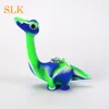 Dinosaurierform Silikon Hammer Bubbler Rauchen Handpfeifen Bong Dab Rig mit abnehmbarer Glasschüssel Containter Colorfull