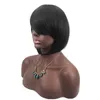 Offre spéciale dentelle avant perruques de cheveux humains courte Bob perruque cheveux brésiliens raides pour les femmes noires couleur naturelle dentelle perruque poupée