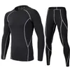 Barn som kör uppsättningar Compression Base Layer Sportswear Soccer Basketball Pants Long Sleeve Shirts Tights Sports Leggings Fitness2458440