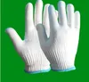 Groothandel nylon handschoenen antislip kangli arbeid verzekering verdikking voet zware witte stofvrije slijtvaste beschermende handschoenen 60pair