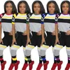 Kvinnor Tracksuit Sommar Sportkläder Skriv ut T-shirt Besked Top + Penna Byxor 2st Set Girls Jogging Sexig Sport Suit Outfits OOA4909
