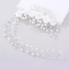 Moda Perle bianche Copricapo da sposa Forcine per capelli Fiore floreale Gioielli da sposa Mezza sposa Accessori per capelli Corona vintage Weddi291j