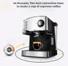 MD2007 Muti-Function Full-Automatic Italie Type Espresso Cappuccino cafetier machine avec une vapeur à haute pression pour le bureau