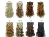 CRURLY blond zwart bruin rechte clip braziliaanse remy menselijk haar 16 clips in / op menselijke haarverlenging 7pcs set volledige hoofd FZP8