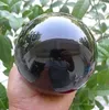 100MM+stand- Natural Black Obsidian Sphere Large Crystal Ball Healing Stone