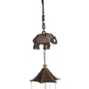 Vintage Yard Wind Chimes Elephant Coppery Garden Windchime Bell Hantverk för vardagsrum Inomhus Hängande dekoration 6 5BZA FF