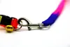 Colliers de chien de marche réglables collier de chiot en nylon confortable coloré avec petites cloches laisse pour animaux de compagnie ajustement extérieur 2 9 cm ff