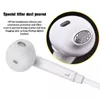 High Quality 3.5mm In-ear Earphone headphone With mic & Volume Control Earphone for Samsung s6 s7 s8 android phone Universal with Crystal box White