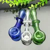 Tuyau en verre de roue de couleur verre Bbong Wwater Pipe broyeur à ongles en titane, barboteurs en verre pour fumer des couleurs de mélange de tuyaux