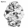 Qybian Simple Hooded Sweatshirt Men Women 2017 Funny smoke Printed Mens Hoodies Harajuku Hoodie Men Hoody Sweatshirts