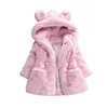 Çocuk Dış Giyim Toddlers Kızlar Kış Ceket Güzeller güzeli Bebek Faux Kürk Polar Astarlı Coat Çocuklar Ceketler Mont Kürk Ceketler Kış Sıcak Çocuklar mont