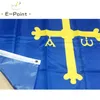 Vlag van Spanje Provinciaal van Asturië 3 * 5ft (90 cm * 150 cm) Polyester vlag Banner decoratie vliegende huis tuin vlag Feestelijke