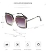 Designer sunglasses Metal Reinforcement cat eye sunglasses women Fashion Shades UV400 Brand Big frame square sun glasses