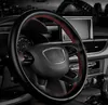 Novo 4 cores DIY Textura Suave Auto Capa de Volante de Carro com Agulhas e Fio Artificial Couro Capas Capas Quentes Car-Styling