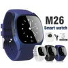 M26 smartwatches bluetooth relógio inteligente para celular android com display led music player pedômetro para iphone no pacote de varejo