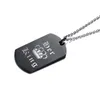 Free Engraving Her King His Queen His and Hers Black Dog Tag Set in Stainless Steel Couples Necklace Set