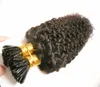 Curly Human Pre Bonded Fusion Hair I Tip Stick Keratin Double Remy Hair Extension 1.0g/s 100g 10"-26"