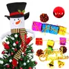 Decorações de Natal boneco de neve do topo da árvore Hugger Tree Dress Up Natal/Holiday/Winter Wonderland Party Decoration Ornament Supplies