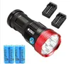 Ricaricabile 17000lm Skyray light King 10T6 Torcia a LED 10 x CREE XM-L T6 Torcia a LED Torcia Lampada per caccia Campeggio + 4 PZ 18650
