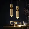 Nordic Loft Yemek Odası Lambası Modern Tasarımcı Oturma Odası Restoran Bar Kolye Lamba Yatak Odası Başucu Asılı Işık Fikstürü
