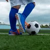 Calzini da calcio lunghi per bambini Calze da compressione a tubo per squadre sportive Calze da calcio alte al ginocchio Fondo per asciugamano per unisex Giovani 7-13 anni Cotone