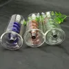 Glaspfeifen Rauchen geblasener Wasserpfeifen Herstellung mundgeblasener Bongs Pan Long Glass Water Smoke Bottle