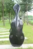 Custodia per violoncello elettrico 4/4 Fibra di carbonio mista Strong Light Custodia rigida da 3,7 kg Colore nero Ruote full size