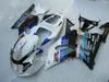 7gifts Verkleidungsset für Suzuki GSXR600 GSXR750 2001 2002 2003 weiß blau GSXR 600 750 01 02 03 Verkleidungen YY68