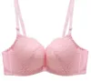 Lace front buckle no rims bra small chest bra female sexy underwear back together321p