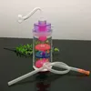 Pfeifen Aeecssories Glas-Wasserpfeifen Bongs Dreischichtige gefilterte Wasserpfeife aus Acryl