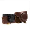 PU Leather Camera Bag Case Cover For Sony RX100 RX100II RX100III M3 DSC-RX100 III RX100M3 With Shoulder Strap Camera Bags