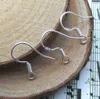 Sterling 925 Silver Earring Findings Fishwire Hooks Ear Wire Hook French HOOKS Jewelry DIY 15mm fish Hook Mark 9252712