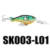 Yeni Crankbait Balıkçılık Cazibesi 1 ADET 55mm 10g 1.8-3.9 M Wobbler Yüzen Krank Yemler Yapay Sert Balıkçılık Cazibesi Tuzlu Su ...