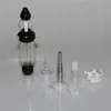 Kit de bongo de néctar de narguilé com ponta de titânio prego quartzo tigela de ponta 10 mm all avaable mini vidro de vidro dab bongs bongs de água