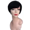 Short Bob Wigs para Mulheres Negras Atalho Human Human Hair Wig BrazilianHair Lacrewig com Bangs Humanhair Pixie Wigs