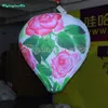 2m Lighting Balloon Hanging LED Inflatable Balloon with Painting Customized