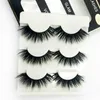 3D Faux Mink Lashes 15 أنماط مصنوعة يدويًا ناعمًا طبيعية طبيعية طويلة زائفة كاذبة زائفة مزيفة الرموش الرموش 3 أزواج تمديد الجمال جودة عالية