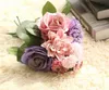 NOWOŚĆ SATYN SATIN ROSE BULK Wedding Flowers Bridemaid Bridal Buquet Event Party Centerpiece Flower Runners Dekoracja Dekoracja Sztuczna aranżacja kwiatowa FCA1305