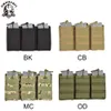 Sinaraft Tactical Triple Open Top 5.56 223 Fast Tactical Magazine Pouch Molle Rifle Pistol Mag Tri Holster Ammo Bag Högkvalitativ nylon