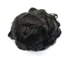 Fina Mono Mens Toupee Mono med PU runt mänskliga hår peruker Indian Remy Hair Hairpiece Replacement Systems Toupee för Men7081745