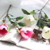 Künstliche Magnolienblüten, hochwertige Einzelseiden-Fake-Blume für Heimdekoration, Hotel, Wohnzimmer, Büro, Tischdekoration, 42 cm