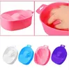 1 PC Nail Art Hand Wash Remover Soak Plastic Bowl Bankowe Narzędzie Manicure