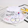 Bambini coreani alfabeto cappelli da pescatore lettere granchi sole stampato berretto parasole per bambini cappello da sole moda casual per boutique per bambini