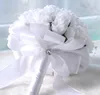 Casamento eterno da dama de honra do anjo, flor da simulação da espuma da flor da mão, rosa branca.