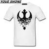 Gebroken Opstand T-shirt Hot Movie Jedi Knight Rebel Cool Digital Print Ruimteschip T-shirt Mannen Katoen Tees Streetwear