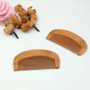Wholesale 500pcs/lot High Quality Portable Natural Peach Wood Comb Beard Comb Pocket Comb