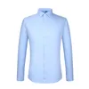 Wholesale-Men's Long Sleeve Shirts High Quality Solid Business Non-iron Shirts Comfortable Bamboo Fiber Clothing New Fashion Designer